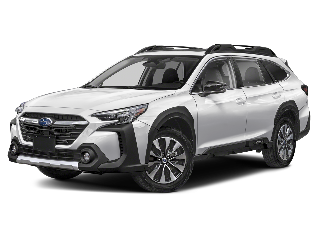 2024 Subaru Outback Limited in Ice Silver Metallic — front three-quarter view