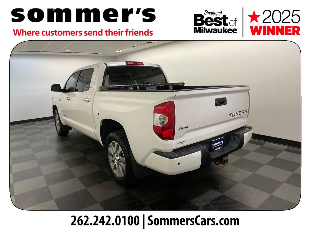 2016 Toyota Tundra — rear three-quarter view