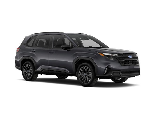 2026 Subaru FORESTER Sport Onyx Edition in Magnetite Gray Metallic — front three-quarter view
