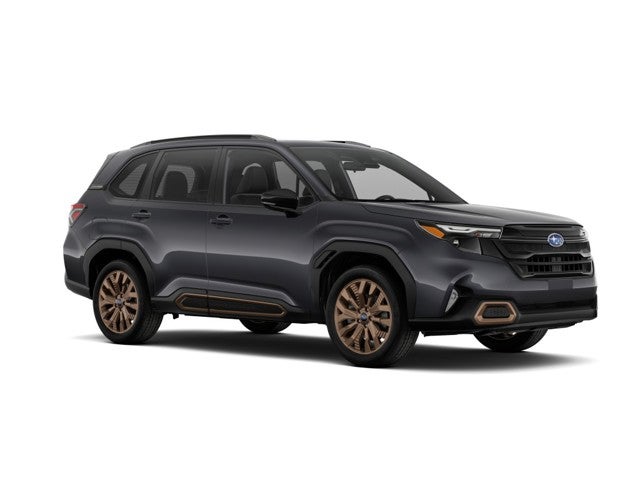 2026 Subaru FORESTER Sport in Magnetite Gray Metallic — front three-quarter view