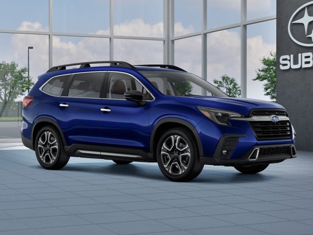 2026 Subaru ASCENT Touring 7-Passenger in Sapphire Blue Pearl — front three-quarter view