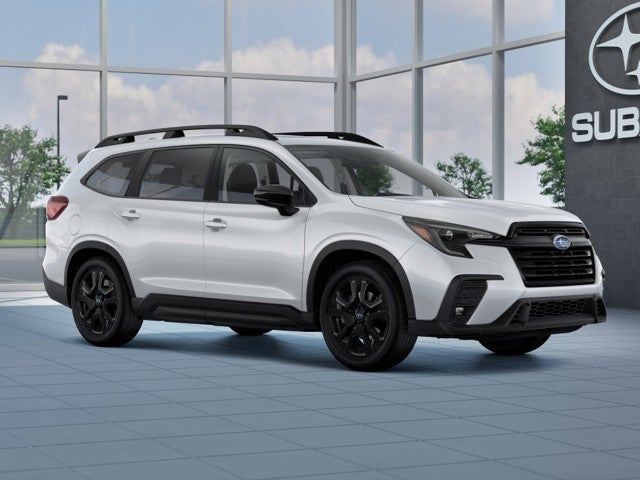 2026 Subaru ASCENT Onyx Edition Touring 7-Passenger in Crystal White Pearl — front three-quarter view