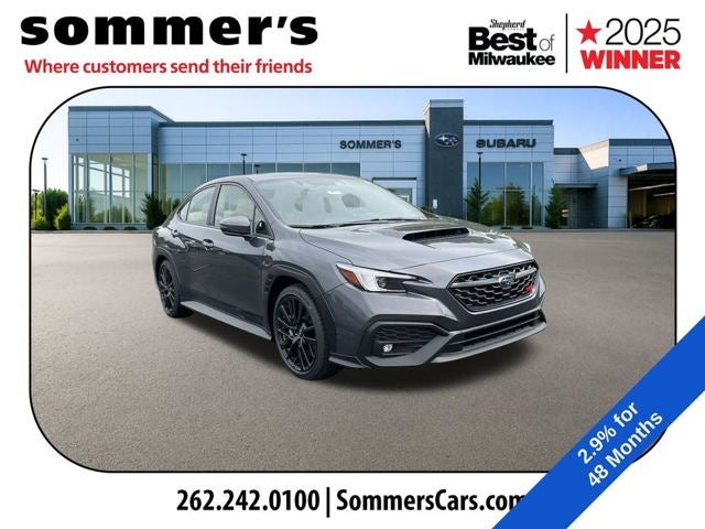 2026 Subaru WRX Limited in Magnetite Gray Metallic — front three-quarter view