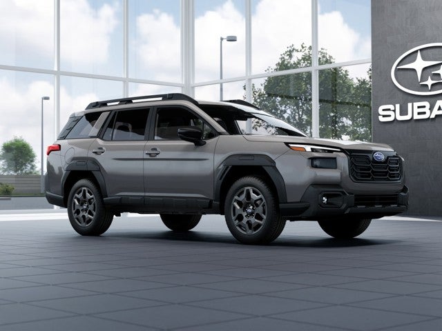 2026 Subaru OUTBACK Premium in River Rock Pearl — front three-quarter view