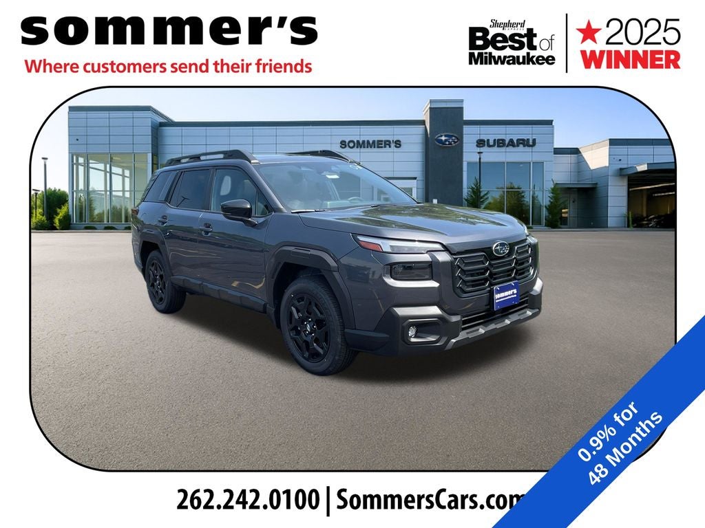 2026 Subaru OUTBACK Limited in Magnetite Gray Metallic — front three-quarter view