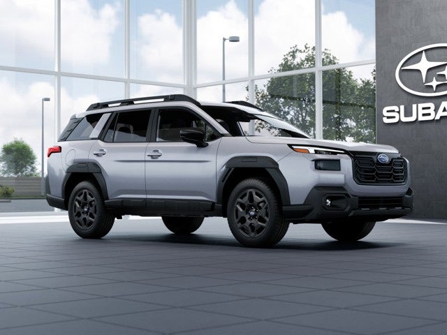 2026 Subaru OUTBACK Limited in Ice Silver Metallic — front three-quarter view