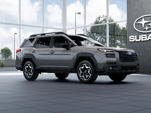 2026 Subaru OUTBACK Touring in River Rock Pearl — front three-quarter view