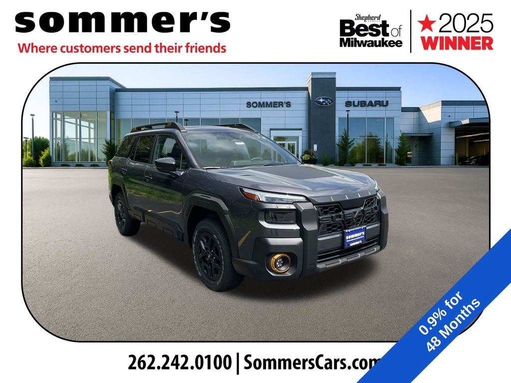 2026 Subaru OUTBACK Wilderness in Magnetite Gray Metallic — front three-quarter view