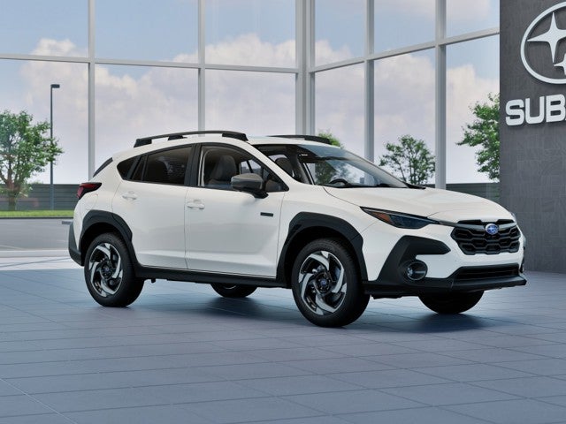2026 Subaru CROSSTREK Limited Hybrid in Crystal White Pearl — front three-quarter view
